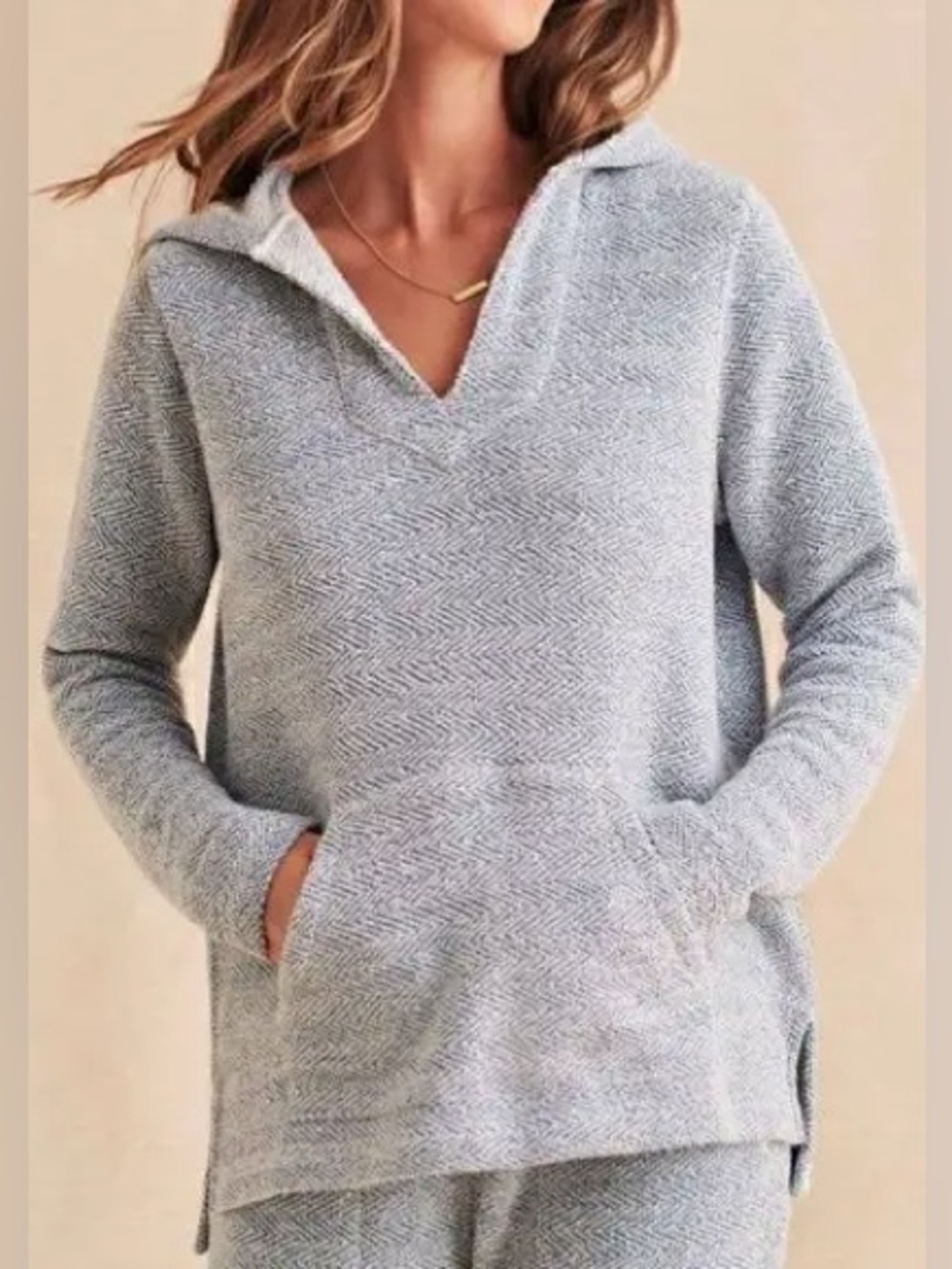 Faherty Light Heathered Blue “Whitewater”  Hoodie